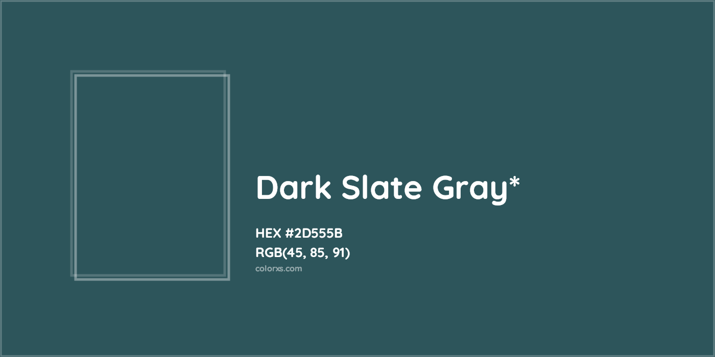 HEX #2D555B Color Name, Color Code, Palettes, Similar Paints, Images
