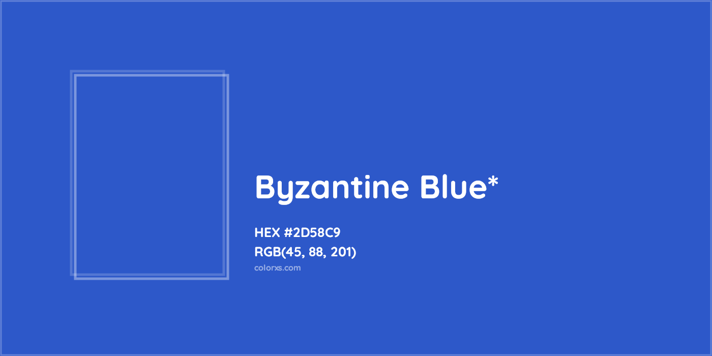 HEX #2D58C9 Color Name, Color Code, Palettes, Similar Paints, Images
