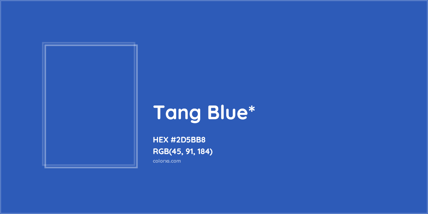 HEX #2D5BB8 Color Name, Color Code, Palettes, Similar Paints, Images