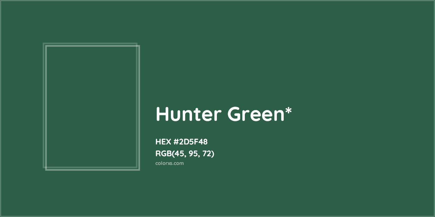 HEX #2D5F48 Color Name, Color Code, Palettes, Similar Paints, Images
