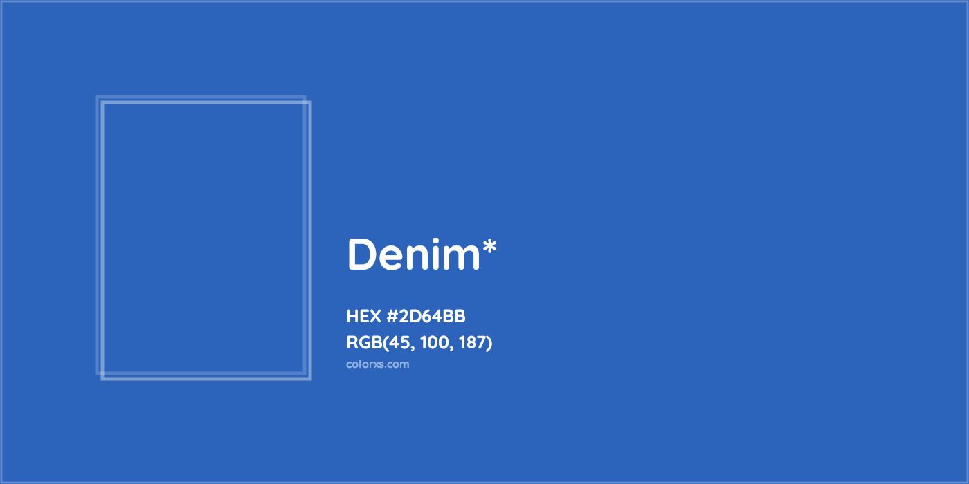 HEX #2D64BB Color Name, Color Code, Palettes, Similar Paints, Images