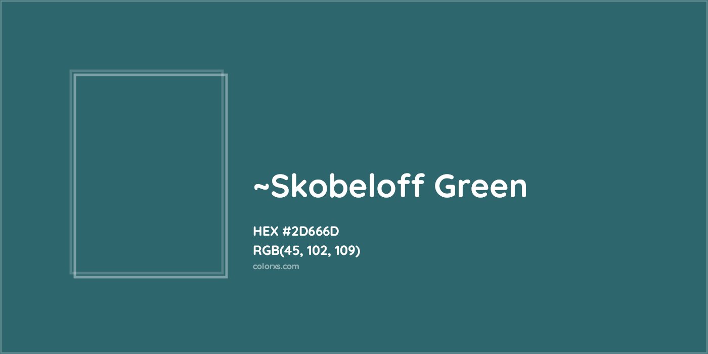 HEX #2D666D Color Name, Color Code, Palettes, Similar Paints, Images