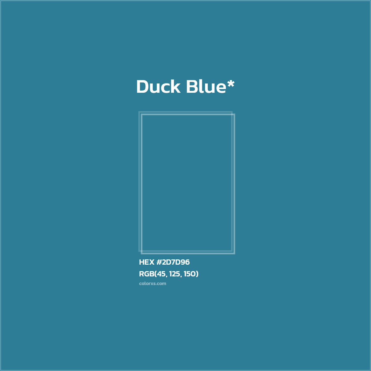 HEX #2D7D96 Color Name, Color Code, Palettes, Similar Paints, Images