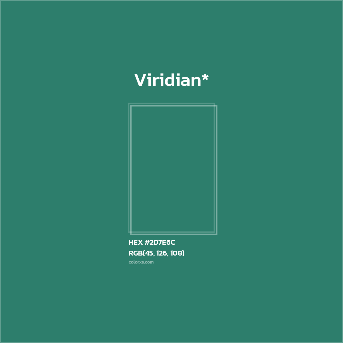 HEX #2D7E6C Color Name, Color Code, Palettes, Similar Paints, Images