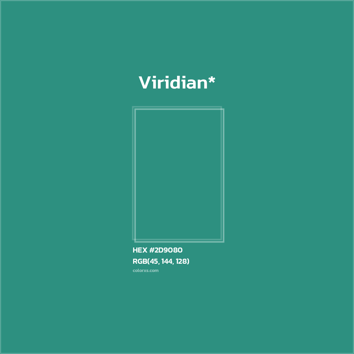 HEX #2D9080 Color Name, Color Code, Palettes, Similar Paints, Images