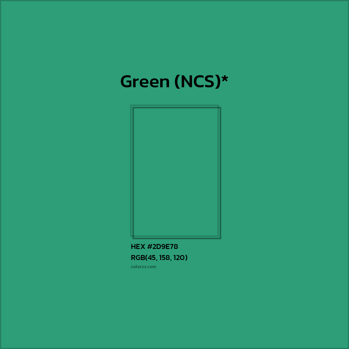 HEX #2D9E78 Color Name, Color Code, Palettes, Similar Paints, Images