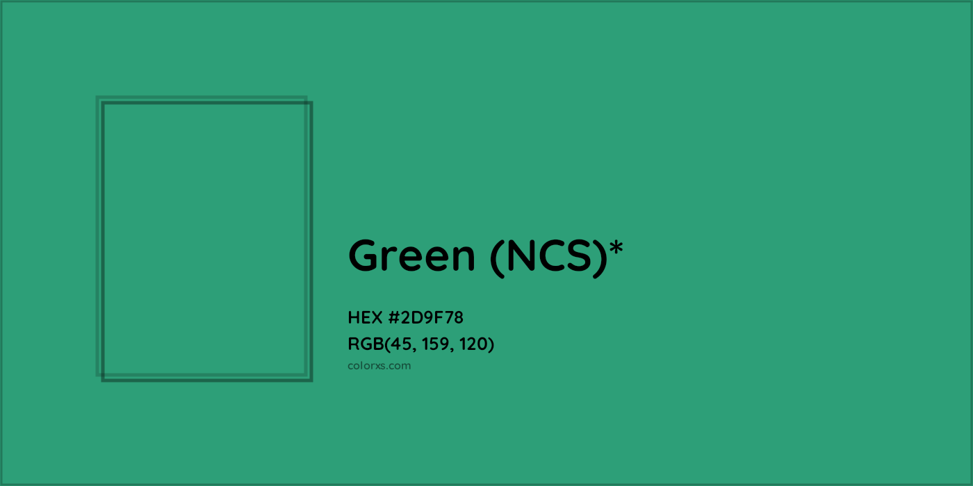 HEX #2D9F78 Color Name, Color Code, Palettes, Similar Paints, Images