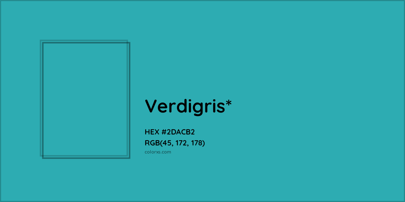 HEX #2DACB2 Color Name, Color Code, Palettes, Similar Paints, Images