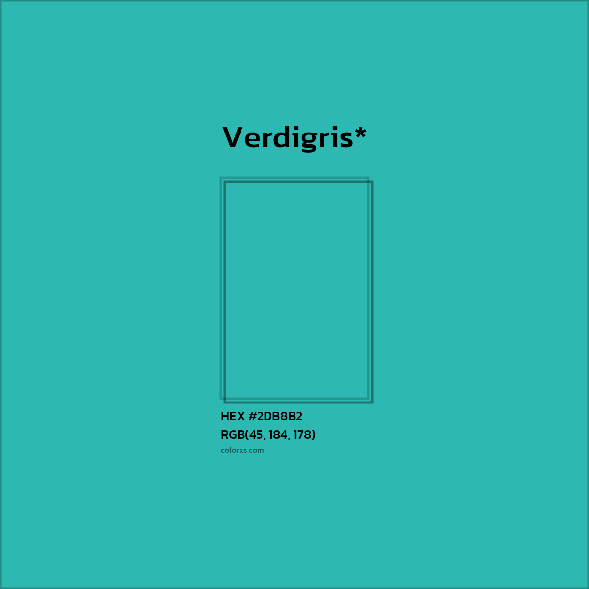 HEX #2DB8B2 Color Name, Color Code, Palettes, Similar Paints, Images