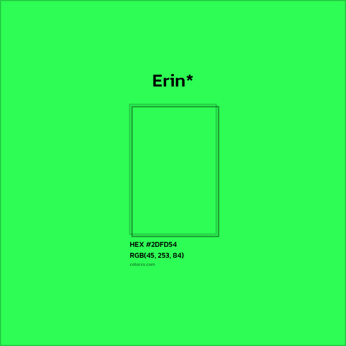 HEX #2DFD54 Color Name, Color Code, Palettes, Similar Paints, Images