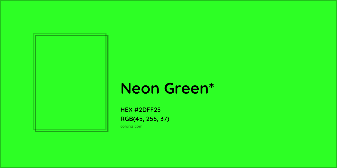 HEX #2DFF25 Color Name, Color Code, Palettes, Similar Paints, Images