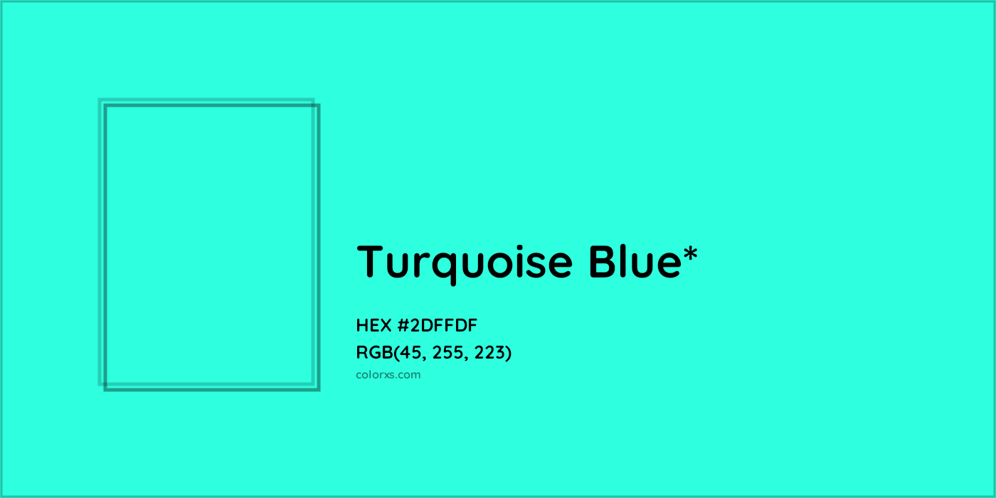 HEX #2DFFDF Color Name, Color Code, Palettes, Similar Paints, Images