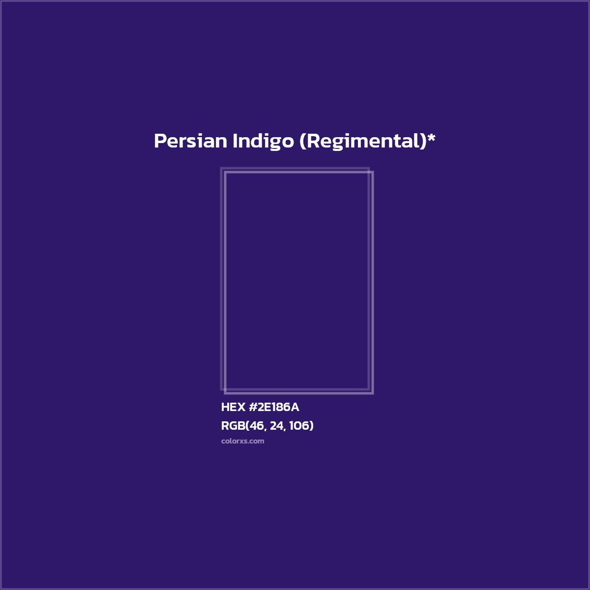 HEX #2E186A Color Name, Color Code, Palettes, Similar Paints, Images