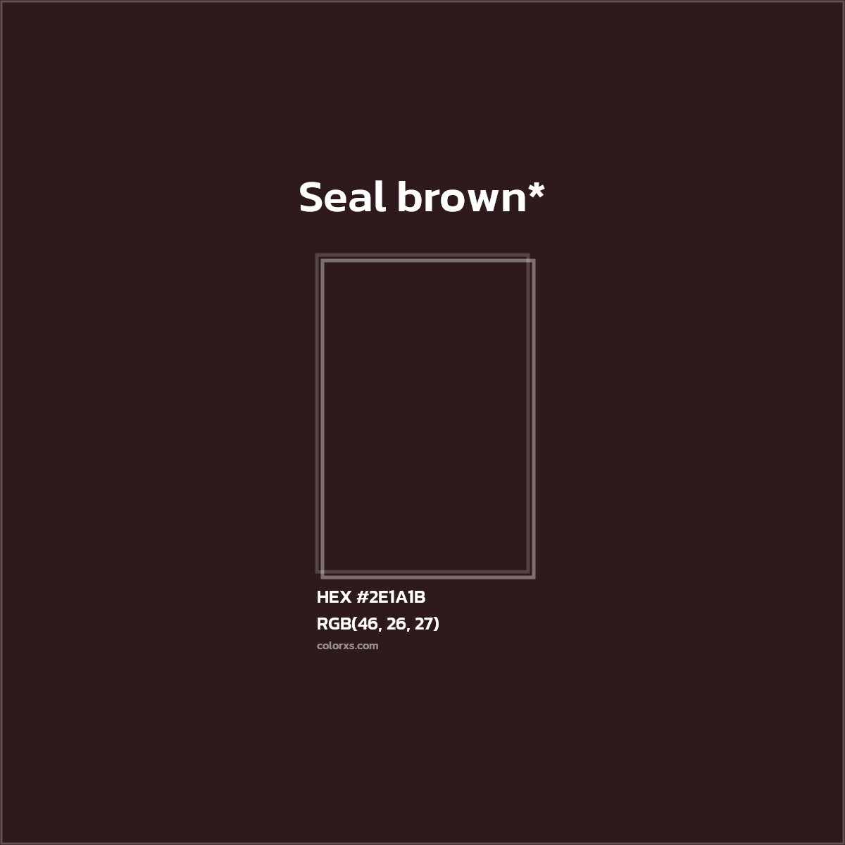 HEX #2E1A1B Color Name, Color Code, Palettes, Similar Paints, Images