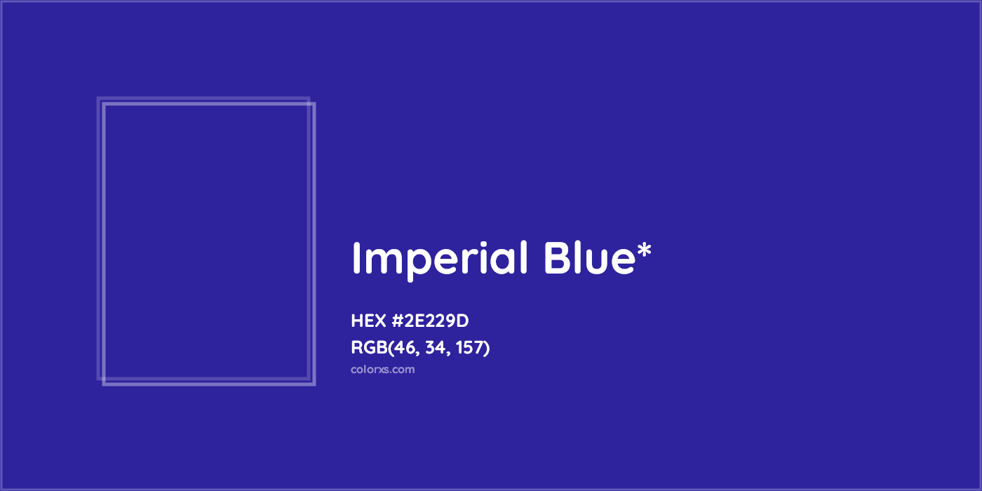 HEX #2E229D Color Name, Color Code, Palettes, Similar Paints, Images