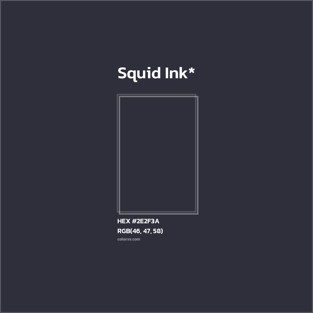 HEX #2E2F3A Color Name, Color Code, Palettes, Similar Paints, Images