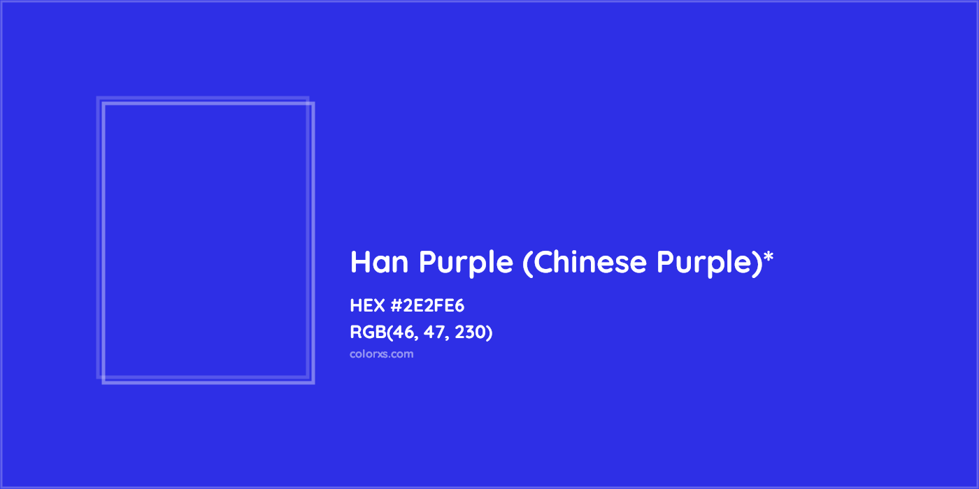HEX #2E2FE6 Color Name, Color Code, Palettes, Similar Paints, Images