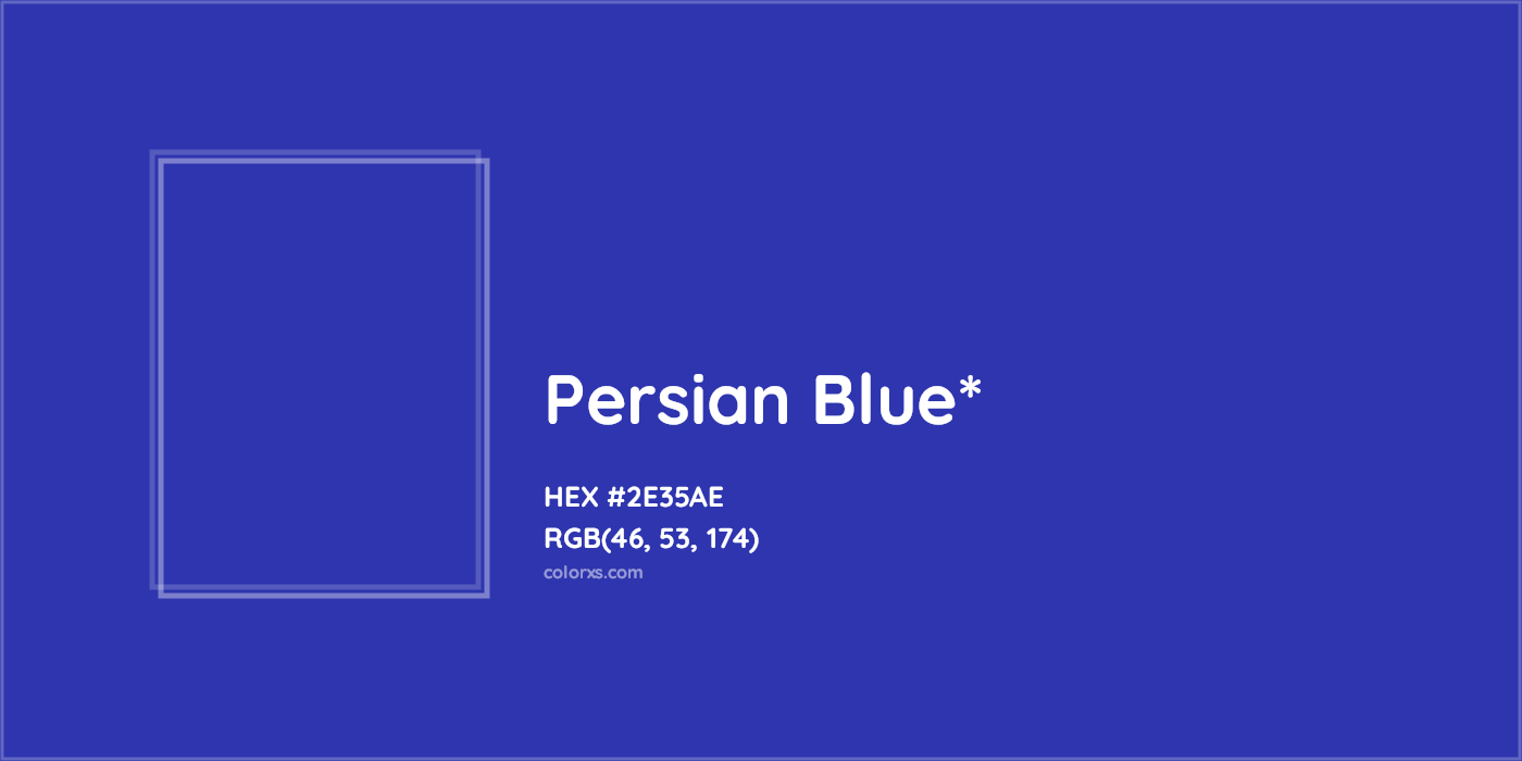 HEX #2E35AE Color Name, Color Code, Palettes, Similar Paints, Images
