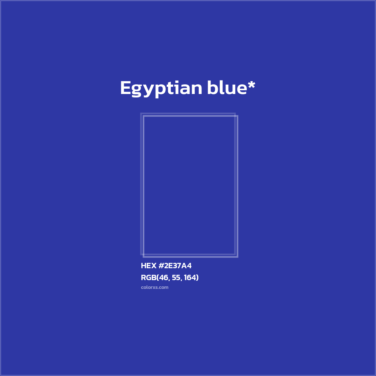HEX #2E37A4 Color Name, Color Code, Palettes, Similar Paints, Images