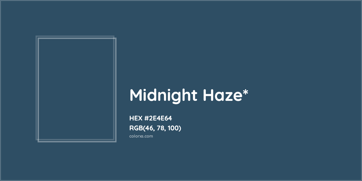 HEX #2E4E64 Color Name, Color Code, Palettes, Similar Paints, Images