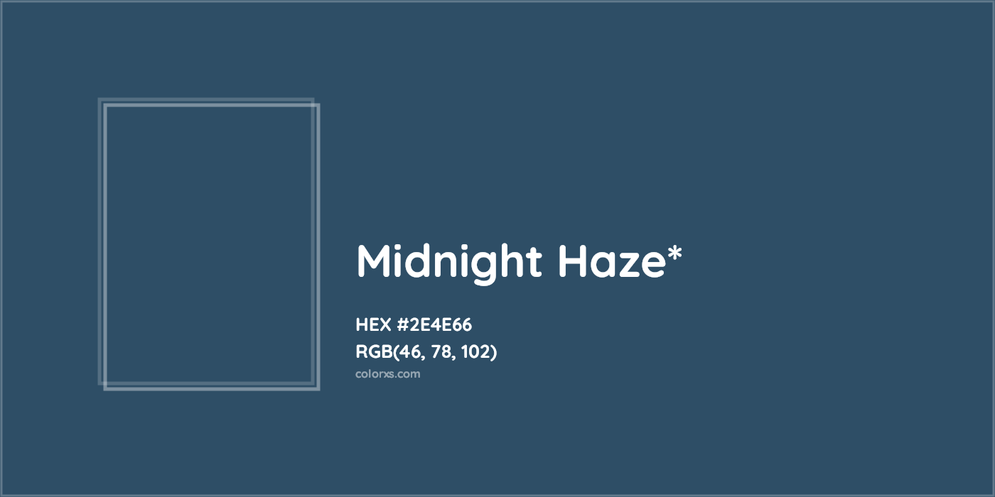 HEX #2E4E66 Color Name, Color Code, Palettes, Similar Paints, Images