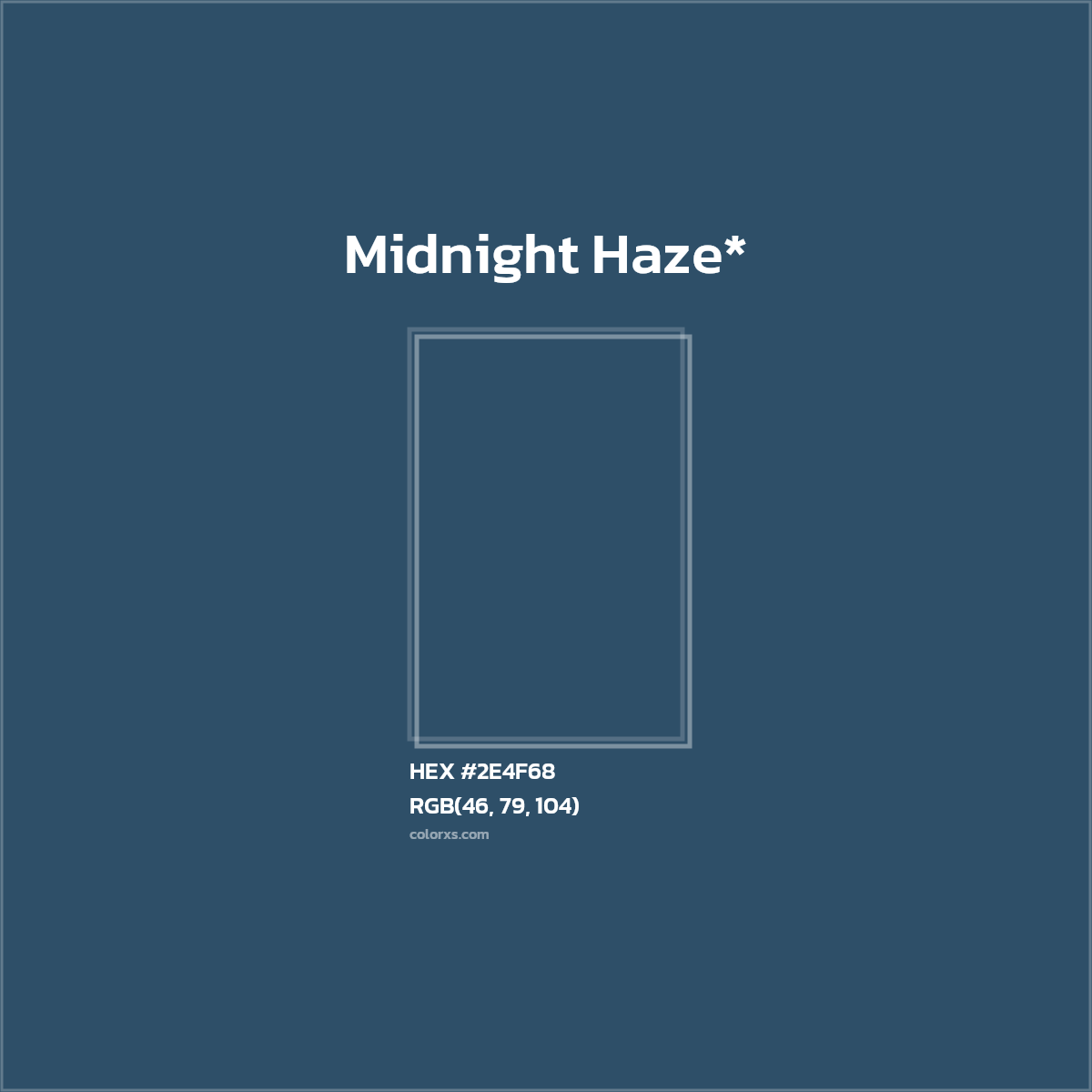 HEX #2E4F68 Color Name, Color Code, Palettes, Similar Paints, Images