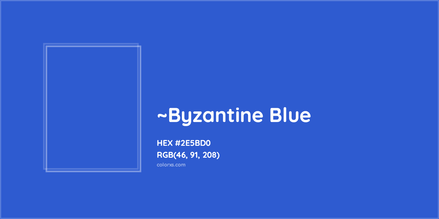 HEX #2E5BD0 Color Name, Color Code, Palettes, Similar Paints, Images