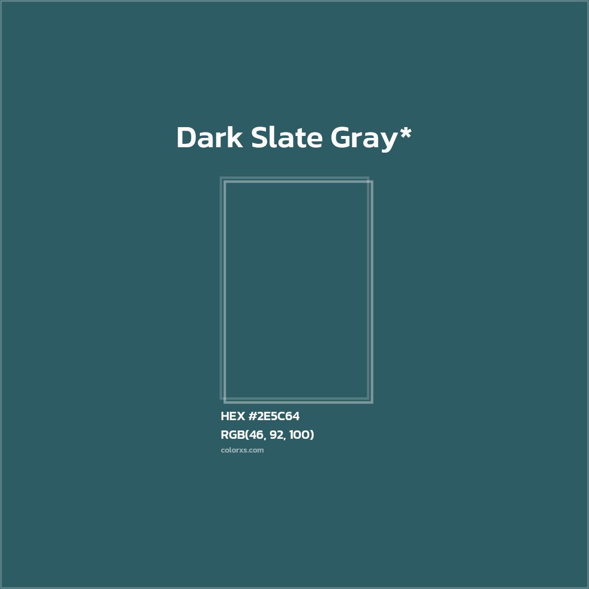 HEX #2E5C64 Color Name, Color Code, Palettes, Similar Paints, Images