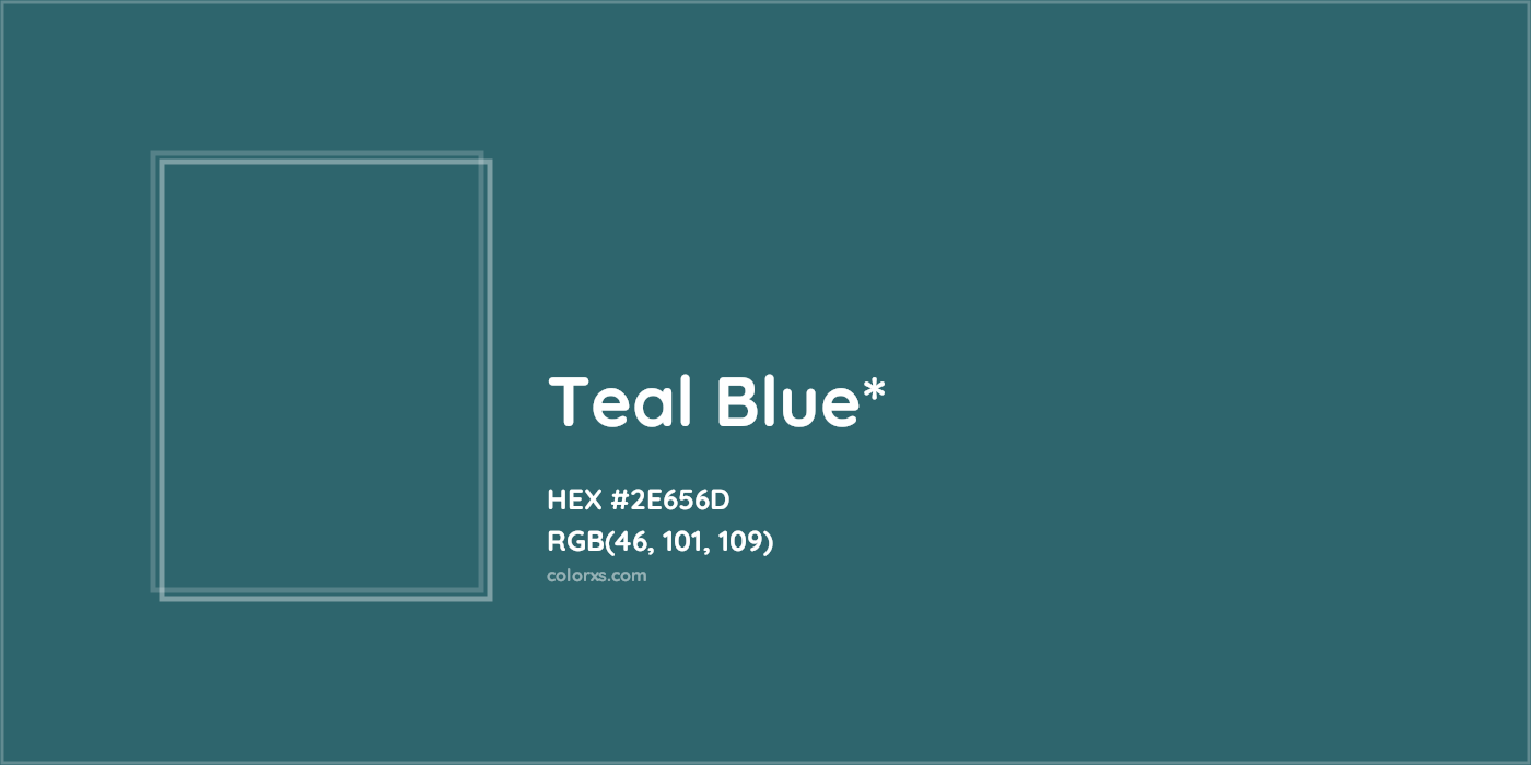 HEX #2E656D Color Name, Color Code, Palettes, Similar Paints, Images
