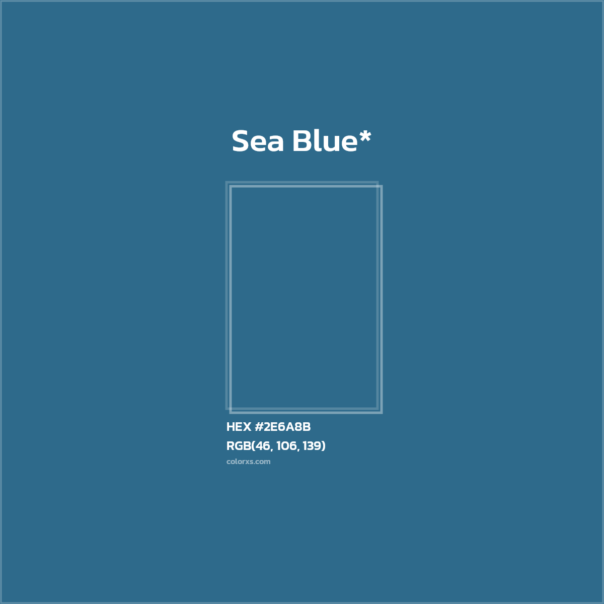 HEX #2E6A8B Color Name, Color Code, Palettes, Similar Paints, Images