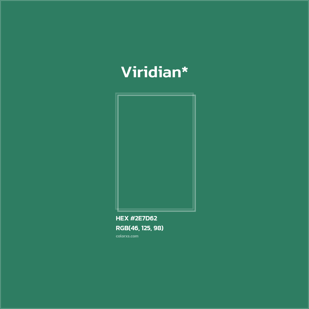 HEX #2E7D62 Color Name, Color Code, Palettes, Similar Paints, Images