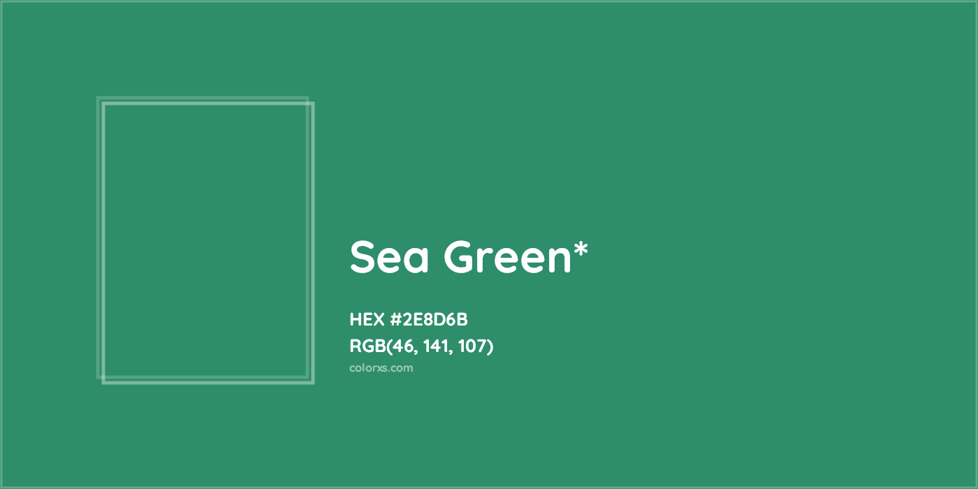HEX #2E8D6B Color Name, Color Code, Palettes, Similar Paints, Images