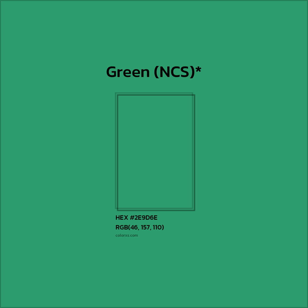 HEX #2E9D6E Color Name, Color Code, Palettes, Similar Paints, Images