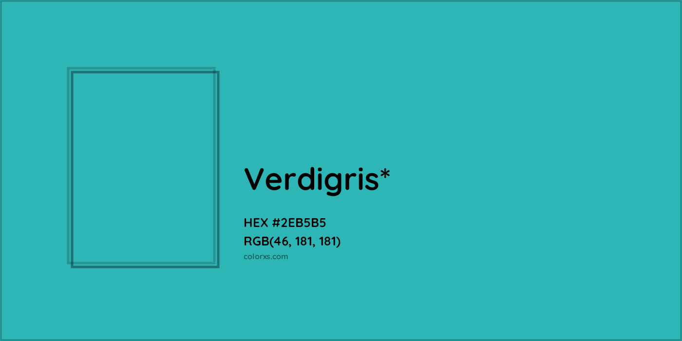 HEX #2EB5B5 Color Name, Color Code, Palettes, Similar Paints, Images
