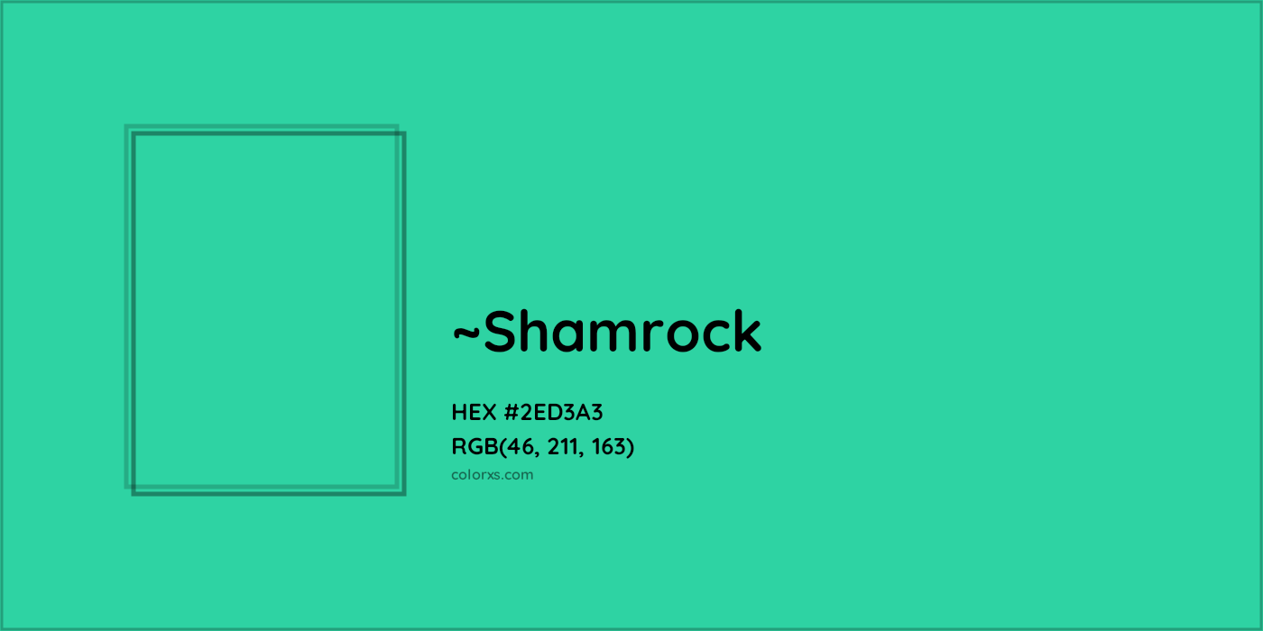 HEX #2ED3A3 Color Name, Color Code, Palettes, Similar Paints, Images