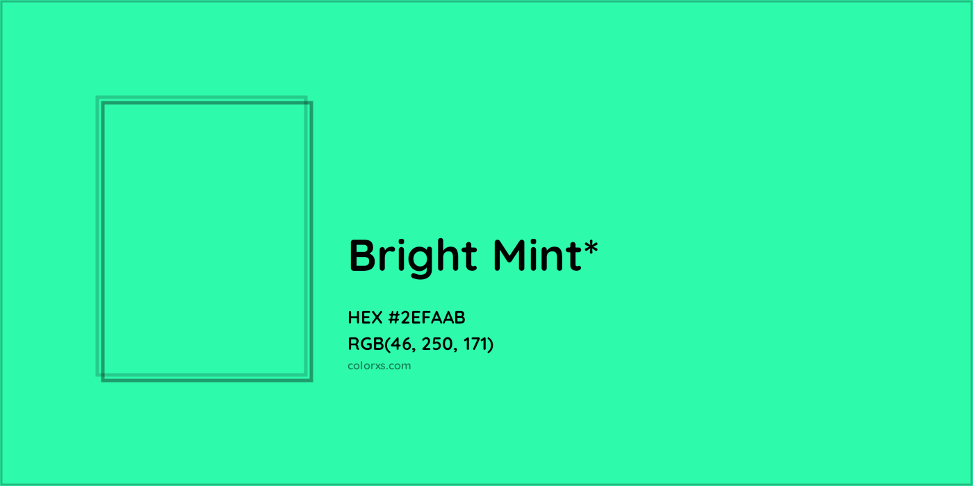 HEX #2EFAAB Color Name, Color Code, Palettes, Similar Paints, Images