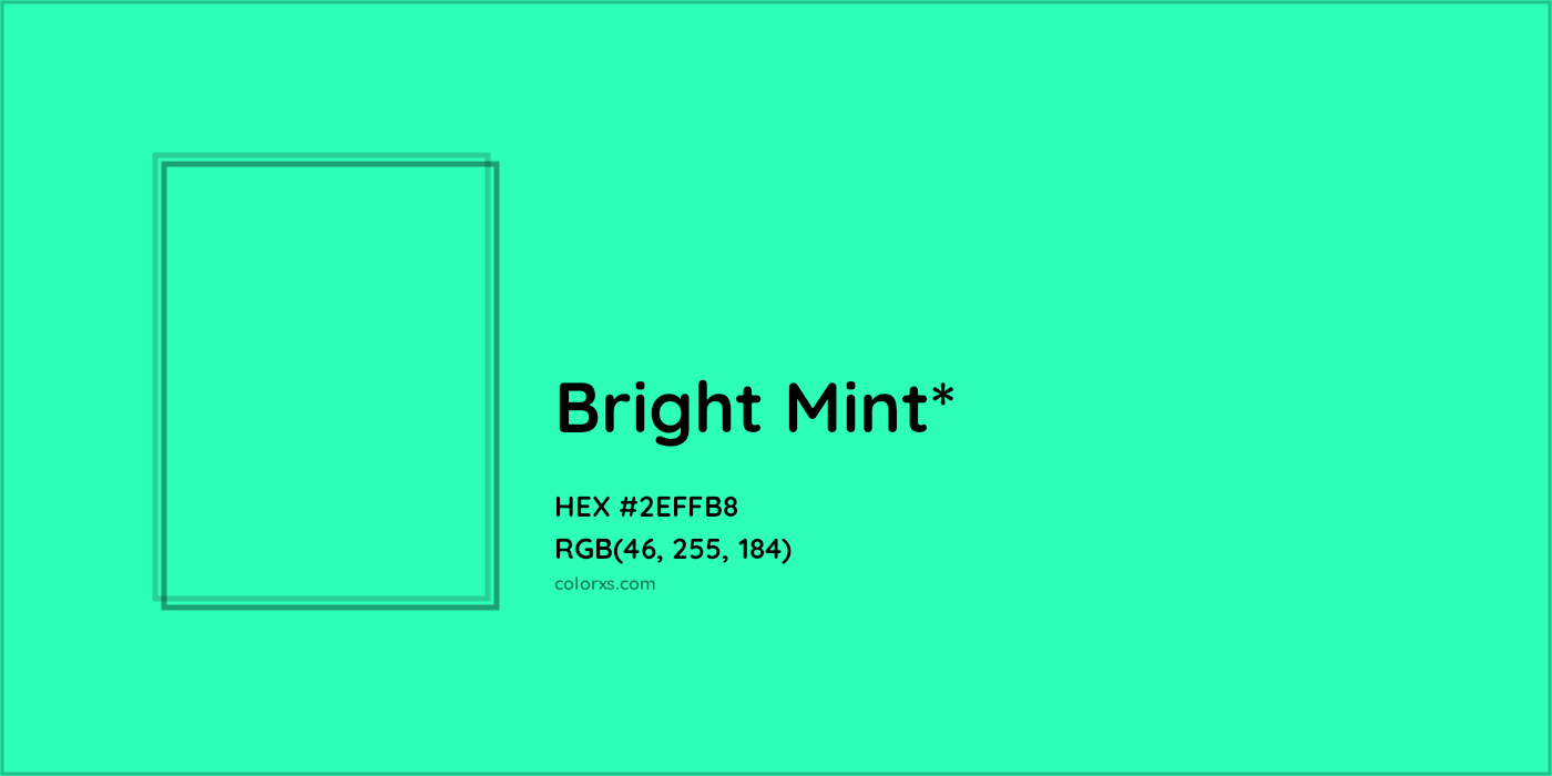HEX #2EFFB8 Color Name, Color Code, Palettes, Similar Paints, Images