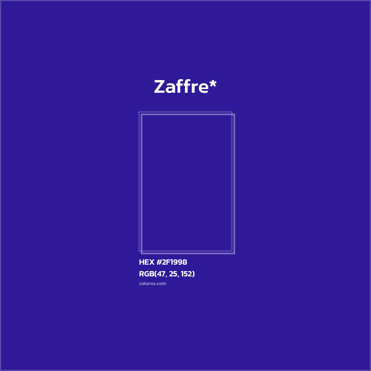 HEX #2F1998 Color Name, Color Code, Palettes, Similar Paints, Images