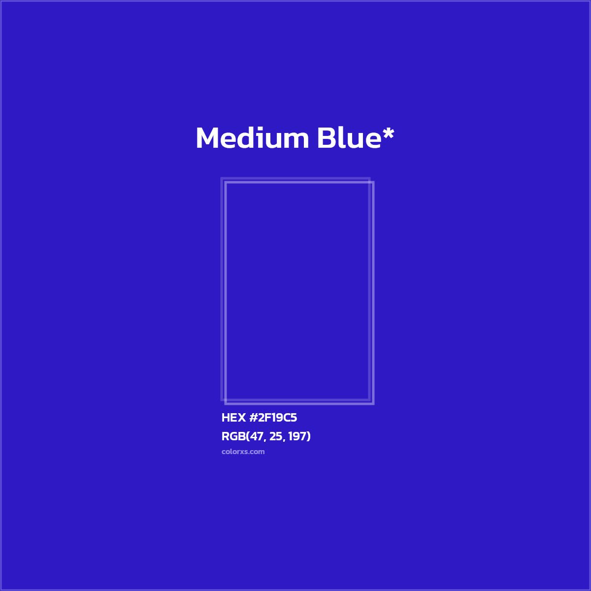 HEX #2F19C5 Color Name, Color Code, Palettes, Similar Paints, Images