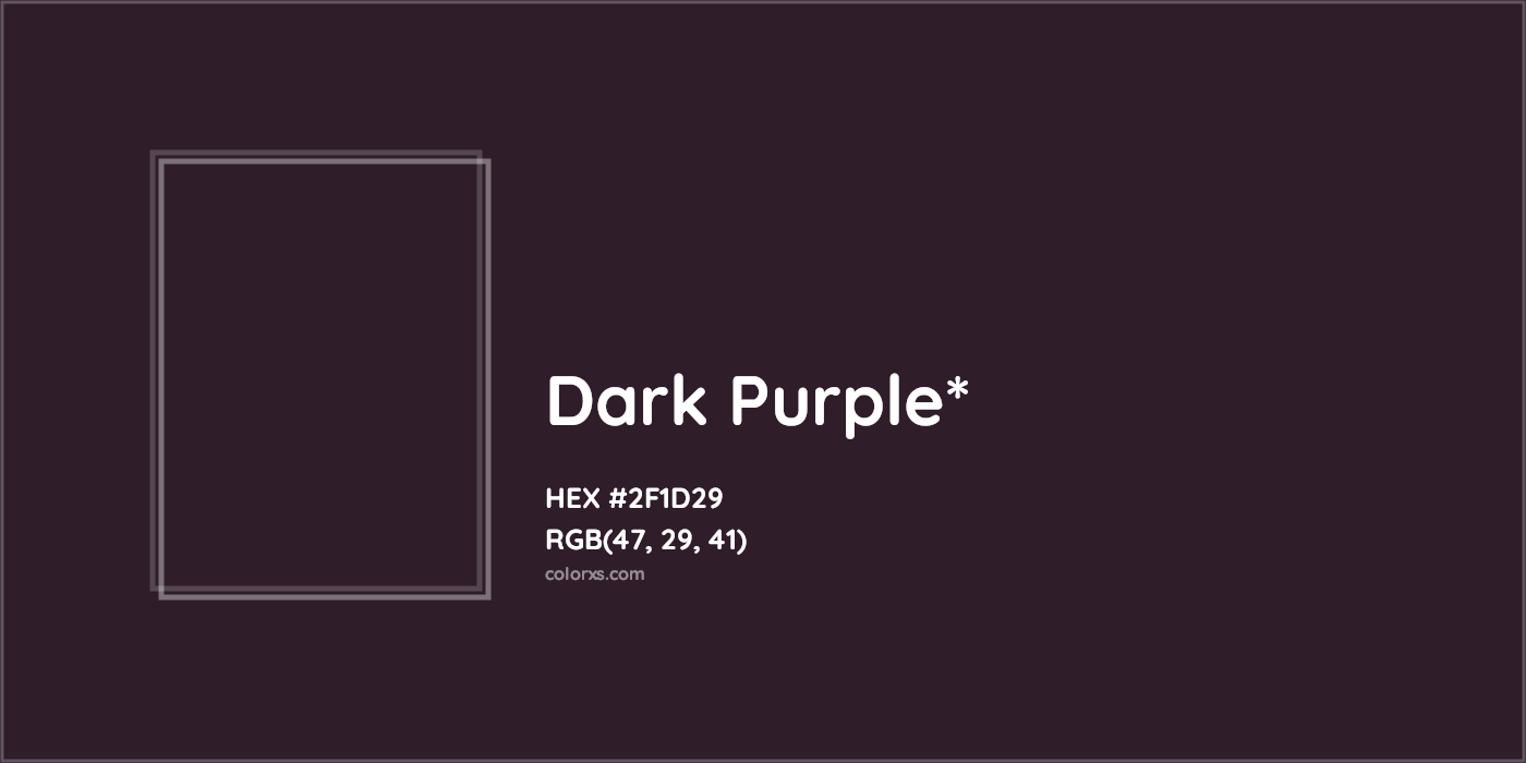 HEX #2F1D29 Color Name, Color Code, Palettes, Similar Paints, Images