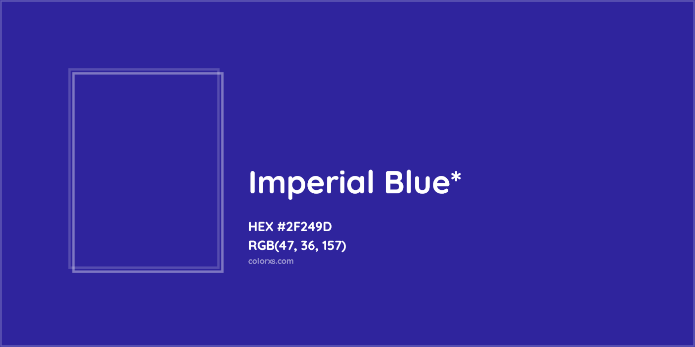 HEX #2F249D Color Name, Color Code, Palettes, Similar Paints, Images