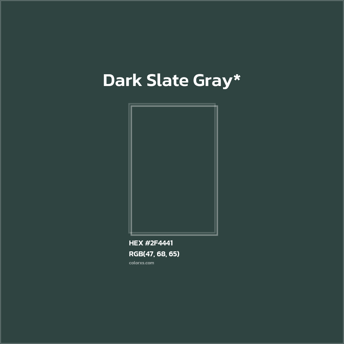 HEX #2F4441 Color Name, Color Code, Palettes, Similar Paints, Images