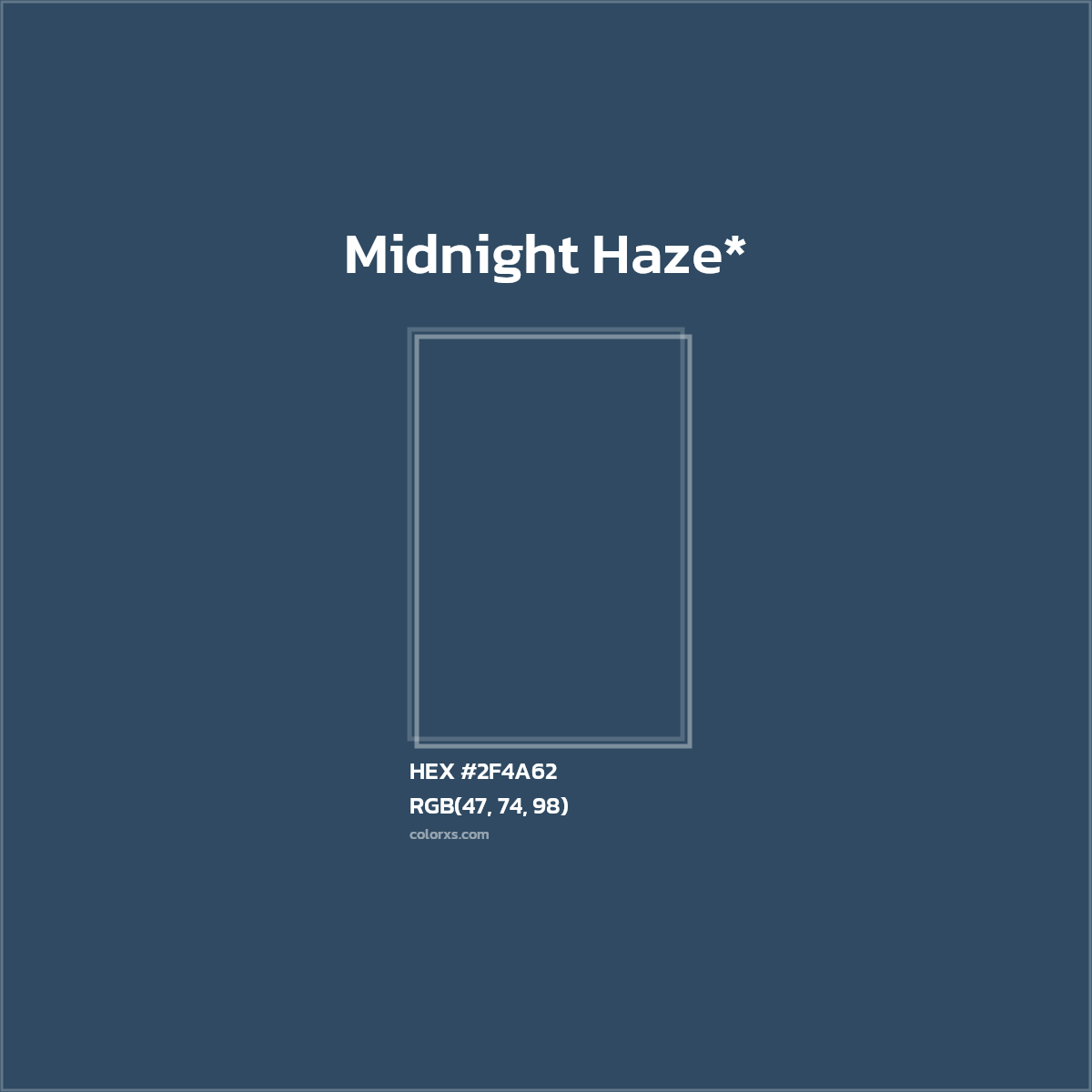 HEX #2F4A62 Color Name, Color Code, Palettes, Similar Paints, Images