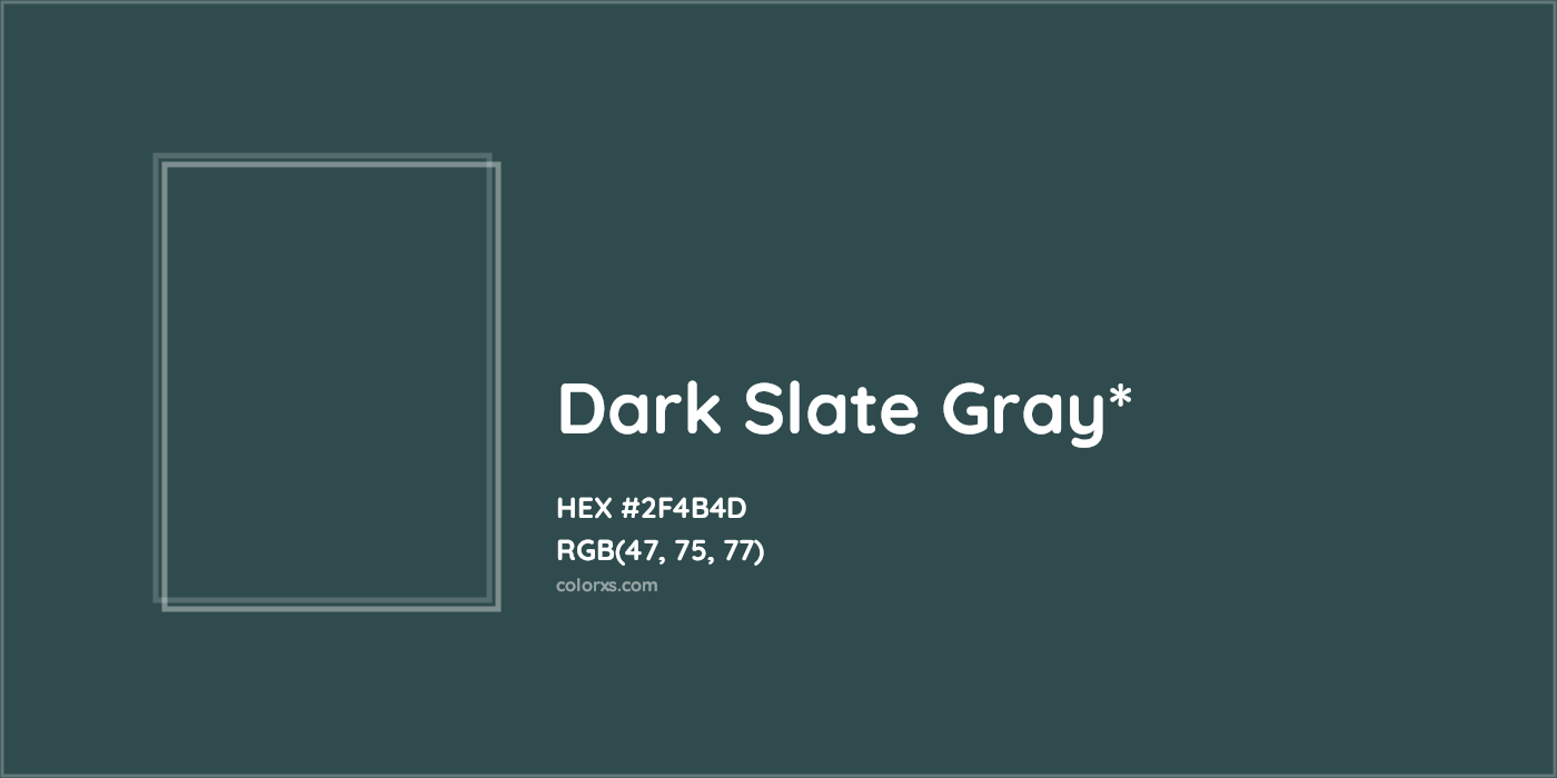 HEX #2F4B4D Color Name, Color Code, Palettes, Similar Paints, Images