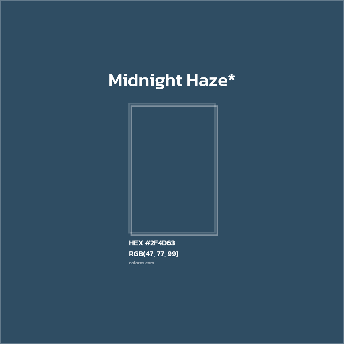 HEX #2F4D63 Color Name, Color Code, Palettes, Similar Paints, Images