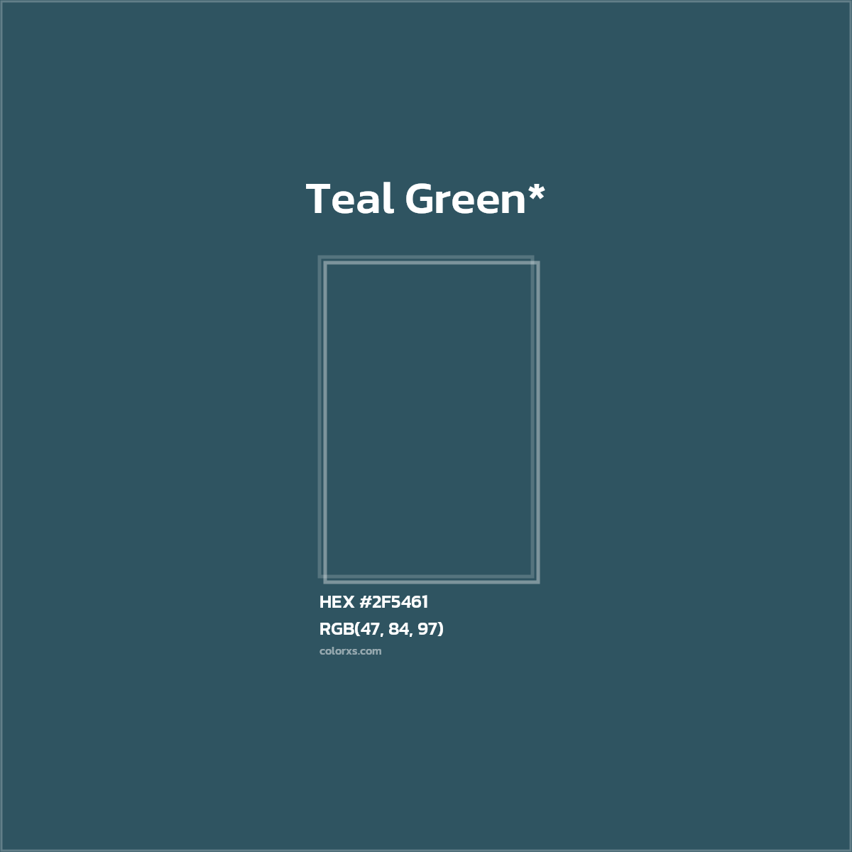 HEX #2F5461 Color Name, Color Code, Palettes, Similar Paints, Images