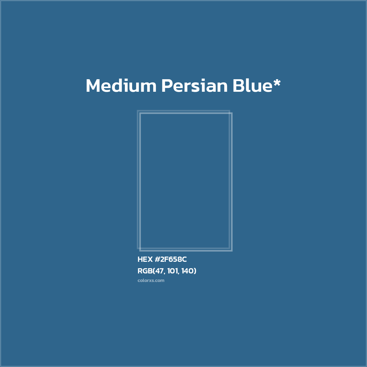 HEX #2F658C Color Name, Color Code, Palettes, Similar Paints, Images