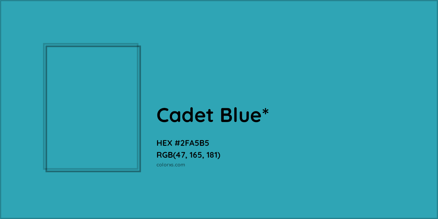 HEX #2FA5B5 Color Name, Color Code, Palettes, Similar Paints, Images