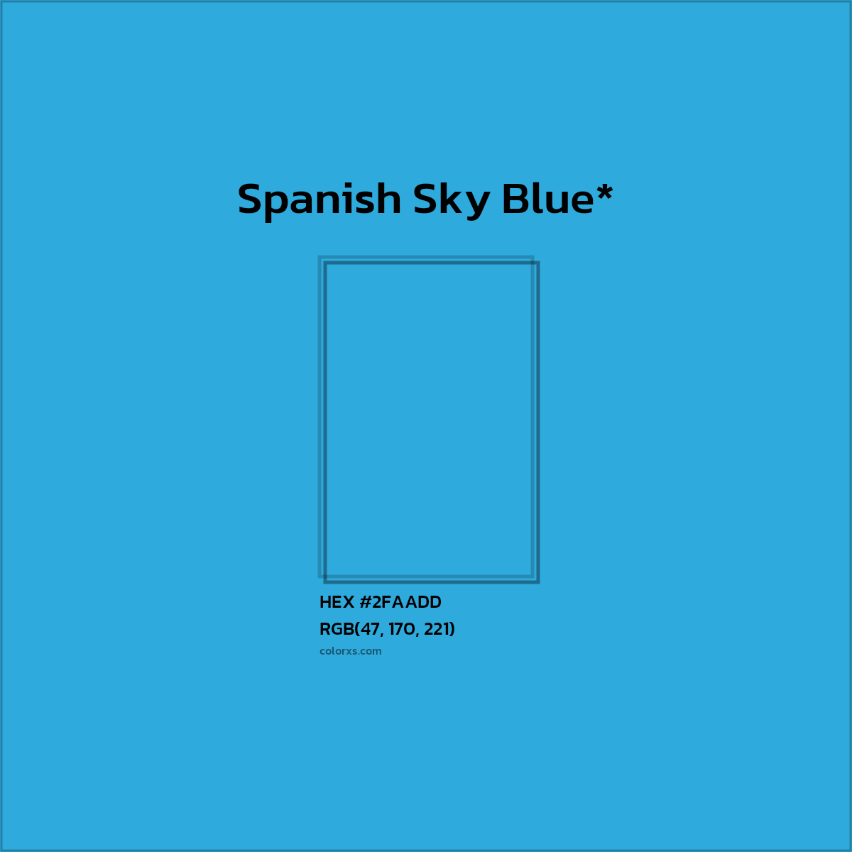 HEX #2FAADD Color Name, Color Code, Palettes, Similar Paints, Images