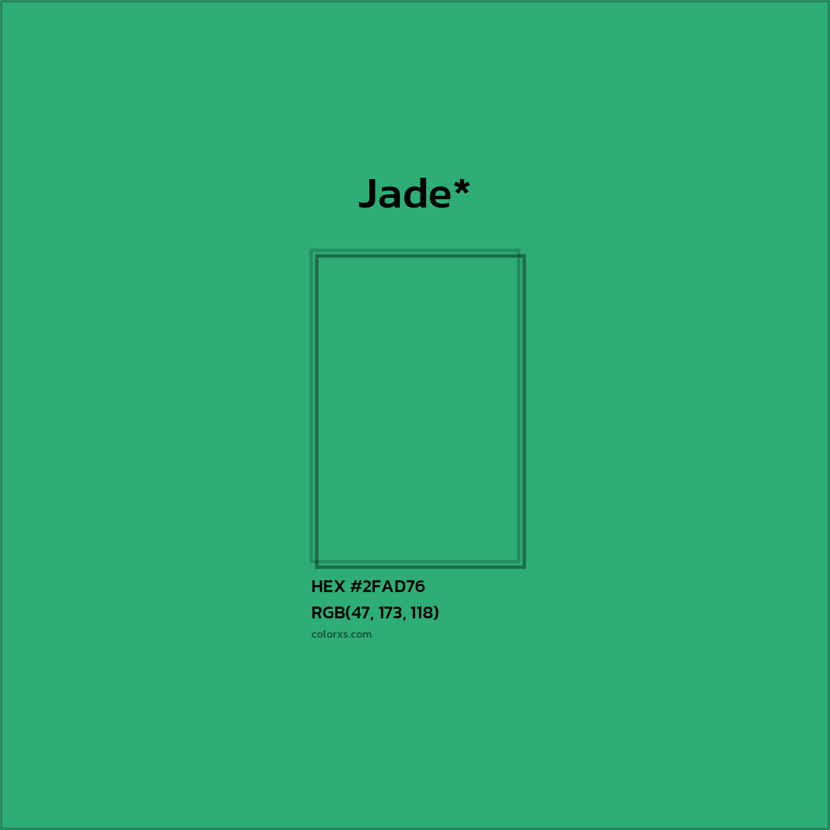 HEX #2FAD76 Color Name, Color Code, Palettes, Similar Paints, Images